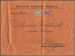Bayern - Marken Und Briefe: Bayern Pfennigzeit  1) 1890, 2 Mark Gelborange Auf Rötlichem Papier Als - Andere & Zonder Classificatie