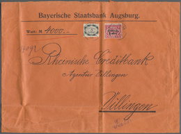 Bayern - Marken Und Briefe: Bayern Pfennigzeit  1) 1890, 2 Mark Gelborange Auf Rötlichem Papier Als - Altri & Non Classificati