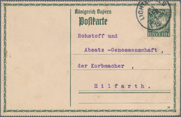 Bayern - Ganzsachen: 1914 Gezähnte Bedarfsgerecht Verwendete Ganzsachenpostkarte Mit 5 Pfennig Wappe - Sonstige & Ohne Zuordnung