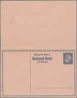 Bayern - Ganzsachen: 1914. RARITÄT - Rohrpost-Ganzsache Von Bayern. Rohrpost-Doppelkarte 25+25 Pf Hu - Other & Unclassified