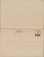 Bayern - Ganzsachen: 1919, 7 1/2 Pf. Germania "Freistaat Bayern", Nicht Verausgabte Doppelkarte Unge - Sonstige & Ohne Zuordnung