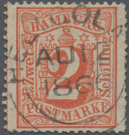 Helgoland - Marken Und Briefe: 1866, Rundstempel Type I "HELIGOLA(ND) AU 12 1866" Auf Hamburg MiNr. - Héligoland