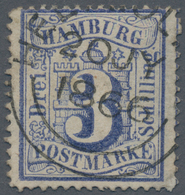 Helgoland - Marken Und Briefe: 1866, Rundstempel Type I "HEL(IG)OL(AND) (..) 20 JY 1866" Auf Hamburg - Heligoland