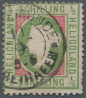Helgoland - Marken Und Briefe: 1871, ½ S Hellolivgrün/karmin, Kopftype II, Entwertet Mit Dem Auf Hel - Heligoland