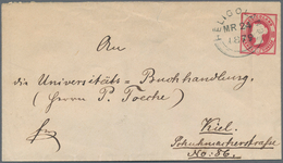 Helgoland - Ganzsachen: 1875, 1½ P./10 Pfg. Ganzsachenumschlag Bedarfsgebraucht Mit Rundstempel Type - Heligoland