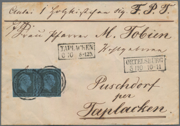 Preußen - Marken Und Briefe: 1850, 2 Sgr. Schwarz Auf Blau, Farbfrisches Und Allseits Voll- Bis Brei - Andere & Zonder Classificatie