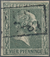 Preußen - Marken Und Briefe: 1864, 4 Pf. Schwärzlicholivgrün Auf Weißem Papier Ohne Wasserzeichen, A - Altri & Non Classificati