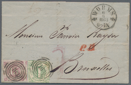 Thurn & Taxis - Marken Und Briefe: 1863, 16 Kreuzer Frankatur - Bestehend Aus 15 Kr. Und 1 Kr., Taxe - Otros & Sin Clasificación
