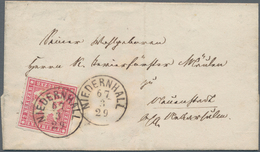 Württemberg - Marken Und Briefe: 1867, 3 Kr. Rosa, Farbfrisches Exemplar Mit Gutem Durchstich Auf Kl - Andere & Zonder Classificatie