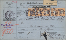 Württemberg - Marken Und Briefe: Aus Württemberg Pfennigzeit: 1) 1891, 2 Mark Dunkelgelblichorange/s - Other & Unclassified