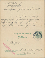 Württemberg - Ganzsachen: 1911. Doppelkarte 5+5 Pf Grün "Statistisches Landesamt", Ohne Dienststempe - Sonstige & Ohne Zuordnung