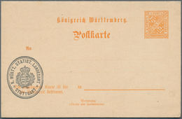 Württemberg - Ganzsachen: 1916. Doppelkarte 7½+7½ Pf Orange Mit Anschrift Des Statistischen Landesam - Autres & Non Classés