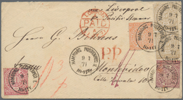 Norddeutscher Bund - Marken Und Briefe: 1868, Brief Mit ¼ Gr Violett, ½ Gr. Orange, 1 Gr. Rot Und Pa - Sonstige & Ohne Zuordnung