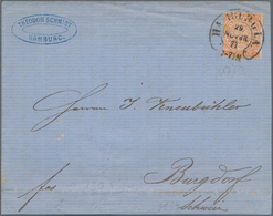 Norddeutscher Bund - Marken Und Briefe: 1869, ½ Gr. Orange Gezähnt Mit Hufeisenstempel "HAMBURG I.A. - Other & Unclassified