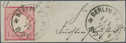 Deutsches Reich - Brustschild: 1872, Kleiner Schild 1 Gr. Karmin, Farbfrisches Exemplar In Guter Prä - Unused Stamps