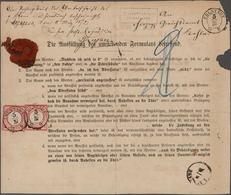 Deutsches Reich - Brustschild: 1872, Postbehändigungsschein Frankiert Mit 2x 1 Groschen Rot Kleines - Nuevos
