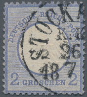 Deutsches Reich - Brustschild: 1872, Kleiner Schild 2 Gr Hellblau Mit Schwedischem K1 "STOCKHOLM K.K - Ongebruikt