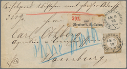 Deutsches Reich - Brustschild: 1872 Kleiner Brustschild 18 Kr. Ockerbraun Als EINZELFRANKATUR Auf Pa - Unused Stamps