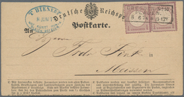 Deutsches Reich - Brustschild: 1872, 1/4 Groschen Großer Schild Als Waag. Paar (1 Verkürzter Eckzahn - Nuevos
