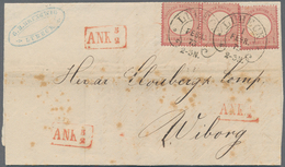 Deutsches Reich - Brustschild: 1873. MeF Mit 3x 1 Groschen (gr. Schild), Dabei 1 Waagrechtes Paar, A - Unused Stamps