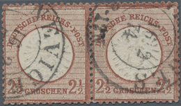 Deutsches Reich - Brustschild: 1872, Großer Schild 9 Kr. In Besserer B-Farbe Lilabraun Im Waagrechte - Ungebraucht