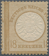 Deutsches Reich - Brustschild: 1872 Großer Schild 5 Gr. Ockerbraun Mit Senkrechter Verzähnung Durch - Ongebruikt