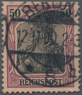Deutsches Reich - Germania: 1900, 50 Pfg. Germania Reichspost Gebraucht Mit Sogenannter "fetter Insc - Nuevos