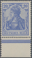 Deutsches Reich - Germania: 1902, Germania 20 Pf Lilaultramarin, Ohne Wasserzeichen, Postfrisches Ex - Unused Stamps