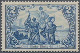 Deutsches Reich - Germania: 1902, 2 M Repräsentative Darstellung Des Deutschen Kaiserreichs, Einwand - Unused Stamps