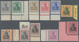 Deutsches Reich - Germania: 1905, Germania Friedensdruck, 2 Pfg. Bis 80 Pfg., Kompletter Satz Je Vom - Nuovi