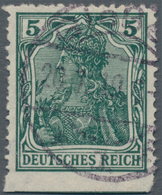 Deutsches Reich - Germania: 1915, 5 Pf. Germania Mit Wz.1 Unten Ungezähnt In Gebrauchter Bedarfserha - Nuevos