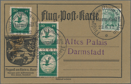 Deutsches Reich - Germania: 1912, Sonderpostkarte Der Flugpost Am Rhein Und Main Mit Luftpost An Das - Unused Stamps