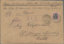 Deutsches Reich - Germania: 1919, "HAUPTBEUTESAMMELSTELLE" Briefstempel Auf Feldpost-Wertbrief Von E - Unused Stamps