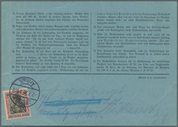 Deutsches Reich - Germania: 1921. 30.6., Postformular "Postauftrag / (Postprotest Innerhalb Deutschl - Neufs
