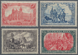 Deutsches Reich - Germania: 1916/18, 1 - 5 Mark "Kriegsdruck", Ungebrauchter Satz Mit Sauberem Erstf - Unused Stamps