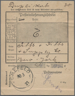 Deutsches Reich - Inflation: 1920, Germania 50 Pfg. Als Gebühr Rs. Auf Duplikat Eines Posteinlieferu - Brieven En Documenten