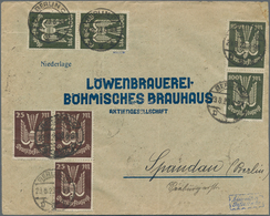 Deutsches Reich - Inflation: 1923, Holztaube 25x 5 M, 3x 25 M Und 4x 100 M Vorder- Und Rückseitig Au - Storia Postale