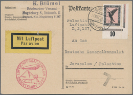 Deutsches Reich - Weimar: 1929, Orientfahrt Mit Eckrandstück 1 RM Adler, Bordpost Vom 24.3.29 Nach J - Other & Unclassified