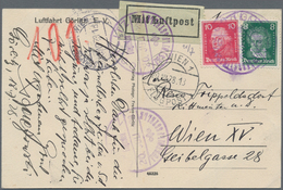 Deutsches Reich - Weimar: 1928, Sonderpostkarte Luftfahrt Görlitz Mit Luftpost Von Görlitz Posthilfs - Andere & Zonder Classificatie