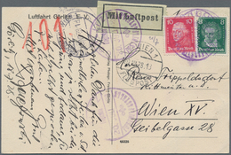 Deutsches Reich - Weimar: 1928, Sonderpostkarte Luftfahrt Görlitz Mit Luftpost Von Görlitz Posthilfs - Otros & Sin Clasificación