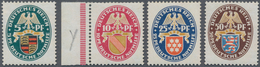 Deutsches Reich - Weimar: 1926, Nothilfe Landeswappen II, Kompl. Satz, Dabei 50 Pfg. Mit Liegendem W - Autres & Non Classés