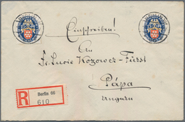 Deutsches Reich - Weimar: 1926, 25 + 25 Pf Nothilfe Wappen, 2 Stück Als Portogerechte MeF Auf Einsch - Sonstige & Ohne Zuordnung