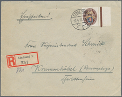 Deutsches Reich - Weimar: 1927, 50 Pfg. Nothilfe 1926 Vom Rechten Bogenrand Als Portogerechte Einzel - Other & Unclassified