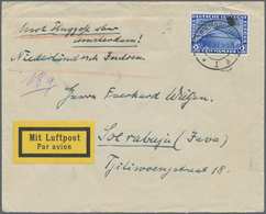 Deutsches Reich - 3. Reich: 1933, 2 RM Chicagofahrt Als Einzelfrankatur Auf Luftpost-Brief Von "WOLF - Lettres & Documents