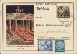 Deutsches Reich - 3. Reich: 1933, Nothilfe Wagner, Komplette Serie, Teils In Zusammendrucken Auf 5 P - Storia Postale