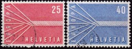 Cept, 1957, Schweiz,  Mi.Nr. 656/57, Oo,  Europa - 1957