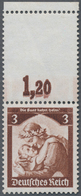 Deutsches Reich - 3. Reich: 1935, 3 Pf Saarabstimmung, Oberrandstück Mit Oben Anhängendem Gezähnten - Brieven En Documenten