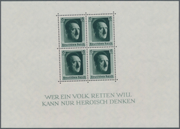 Deutsches Reich - 3. Reich: 1937, Hitler-Block Mit Auffälligem Verschnitt, Dadurch Marken Und Inschr - Briefe U. Dokumente