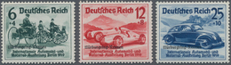 Deutsches Reich - 3. Reich: 1939, 'Nürburgring-Rennen' Komplett, Tadellos Postfrisch Und Unsigniert, - Covers & Documents