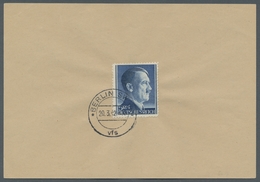 Deutsches Reich - 3. Reich: 1941-42, "1 Pfg. Bis 5 RM Hitler", Komplette Serie Auf Sechs Ersttagsbri - Briefe U. Dokumente